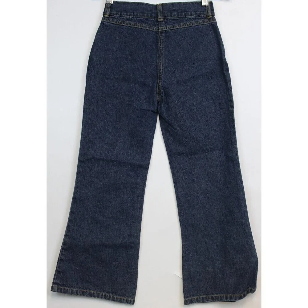 2006 Gymboree Freshly Picked Denim Jeans Ribbon Flowers sz 6 NEW Adjust Waist